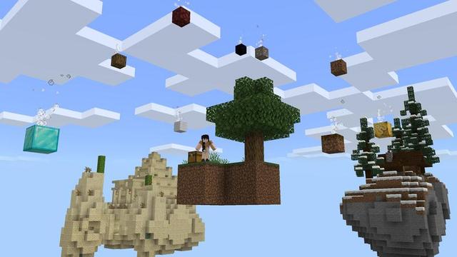 Screenshot of the Minecraft Bedrock Marketplace product Skyblock Difficulty Settings created by Cubed Creations.