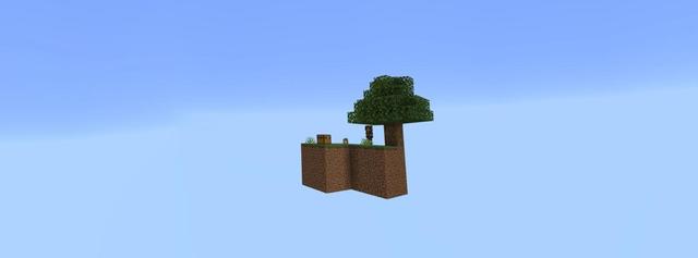 Panorama of the Minecraft Bedrock Marketplace product Skyblock Drops created by Cubed Creations.