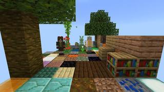 Screenshot of the Minecraft Bedrock Marketplace product Skyblock Drops created by Cubed Creations.