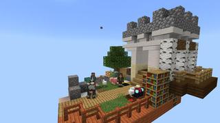 Screenshot of the Minecraft Bedrock Marketplace product Skyblock Drops created by Cubed Creations.
