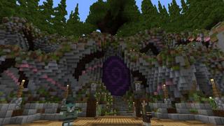 Screenshot of the Minecraft Bedrock Marketplace product Skyblock Drops created by Cubed Creations.