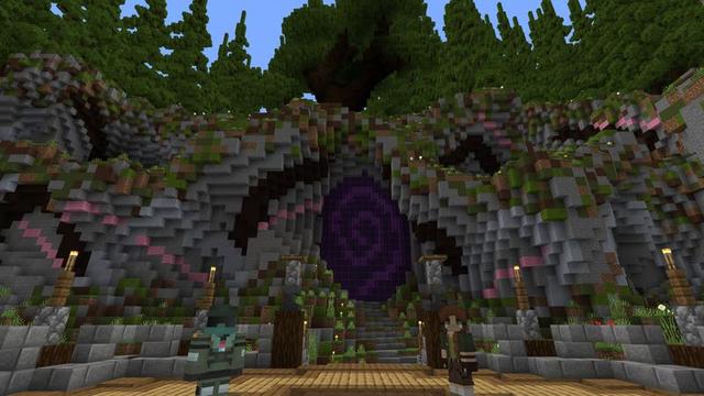 Screenshot of the Minecraft Bedrock Marketplace product Skyblock Drops created by Cubed Creations.