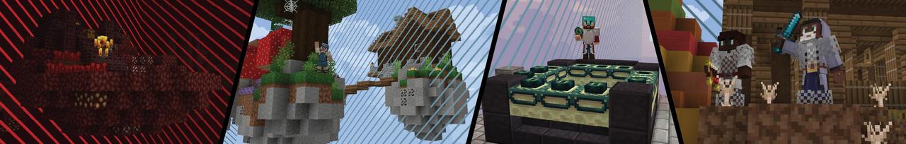 Panorama of the Minecraft Bedrock Marketplace product Skyblock Expanding Border created by Cubed Creations.