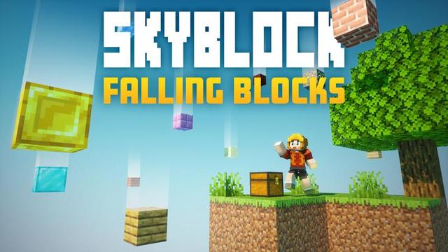 Thumbnail of the Minecraft Bedrock Marketplace product Skyblock Falling Blocks created by Cubed Creations.