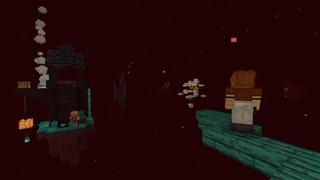 Screenshot of the Minecraft Bedrock Marketplace product Skyblock Nether created by Cubed Creations.