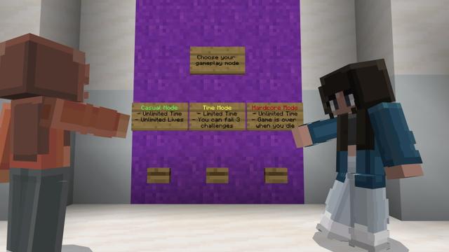 Screenshot of the Minecraft Bedrock Marketplace product Skyblock Time Challenge created by Cubed Creations.