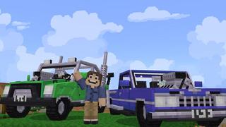 Screenshot of the Minecraft Bedrock Marketplace product Super Cars created by Cubed Creations.