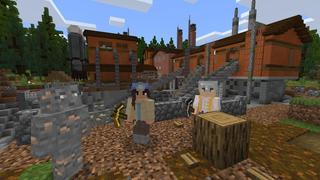 Screenshot of the Minecraft Bedrock Marketplace product The Mining Company created by Cubed Creations.