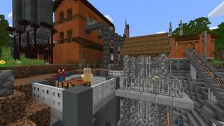 Screenshot of the Minecraft Bedrock Marketplace product The Mining Company created by Cubed Creations.