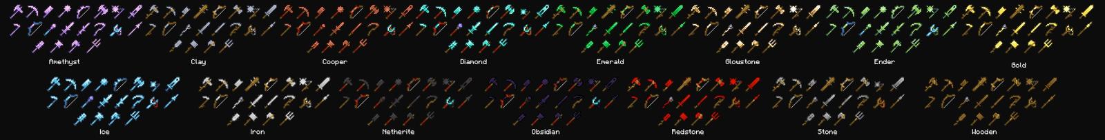 Panorama of the Minecraft Bedrock Marketplace product Too Many Weapons created by Cubed Creations.