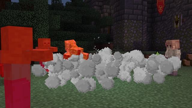 Screenshot of the Minecraft Bedrock Marketplace product Too Many Weapons created by Cubed Creations.