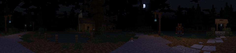 Panorama of the Minecraft Bedrock Marketplace product Too Much Horror created by Cubed Creations.