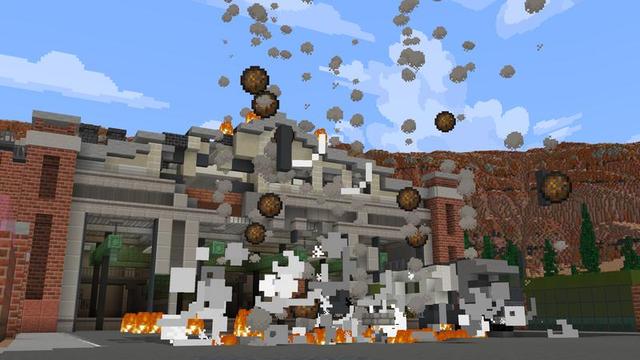 Screenshot of the Minecraft Bedrock Marketplace product Too Much TNT 2 created by Cubed Creations.