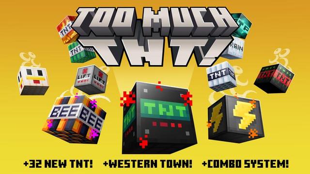 Thumbnail of the Minecraft Bedrock Marketplace product Too Much TNT! created by Cubed Creations.