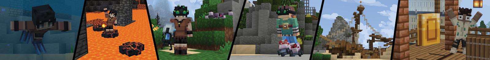 Panorama of the Minecraft Bedrock Marketplace product Tools++ created by Cubed Creations.