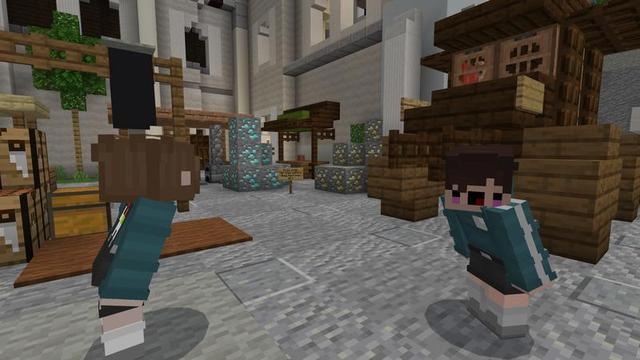 Screenshot of the Minecraft Bedrock Marketplace product Trollcraft created by Cubed Creations.