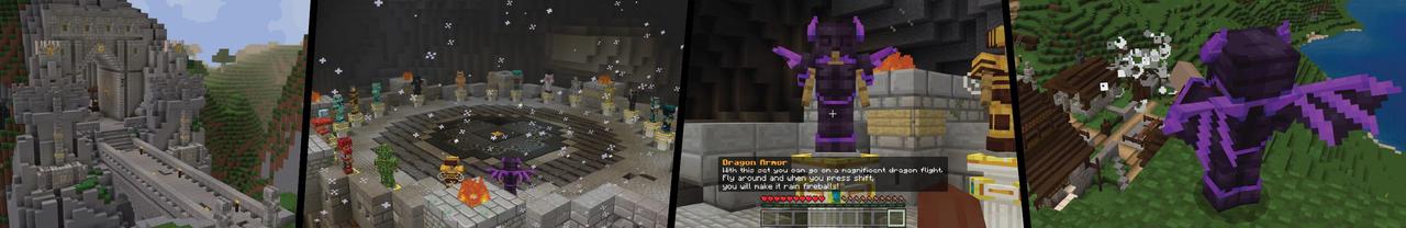 Panorama of the Minecraft Bedrock Marketplace product Ultimate Armor Pack created by Cubed Creations.