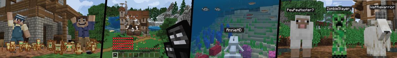 Panorama of the Minecraft Bedrock Marketplace product Ultimate Mob Totems created by Cubed Creations.