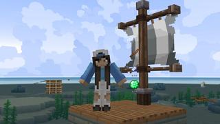 Screenshot of the Minecraft Bedrock Marketplace product Ultimate Raft Survival created by Cubed Creations.