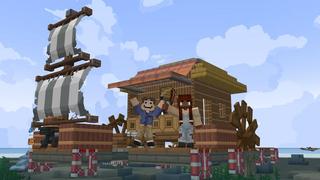 Screenshot of the Minecraft Bedrock Marketplace product Ultimate Raft Survival created by Cubed Creations.