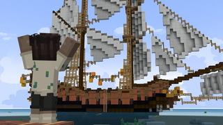 Screenshot of the Minecraft Bedrock Marketplace product Ultimate Raft Survival created by Cubed Creations.