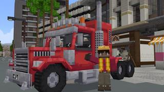 Screenshot of the Minecraft Bedrock Marketplace product Vehicles Pack created by Cubed Creations.
