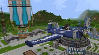 Screenshot of the Minecraft Bedrock Marketplace product Vehicles Pack created by Cubed Creations.