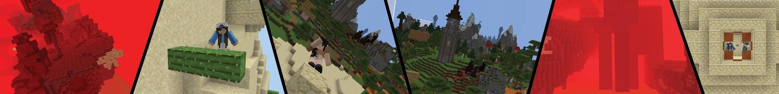 Panorama of the Minecraft Bedrock Marketplace product Vertical Survival created by Cubed Creations.