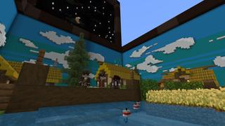Screenshot of the Minecraft Bedrock Marketplace product Village Inside a Chest created by Cubed Creations.