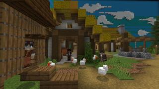 Screenshot of the Minecraft Bedrock Marketplace product Village Inside a Chest created by Cubed Creations.