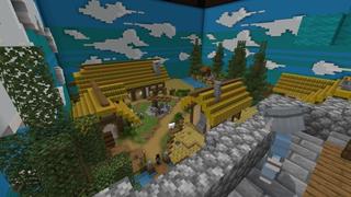 Screenshot of the Minecraft Bedrock Marketplace product Village Inside a Chest created by Cubed Creations.