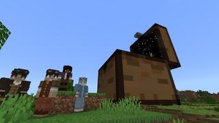 Screenshot of the Minecraft Bedrock Marketplace product Village Inside a Chest created by Cubed Creations.