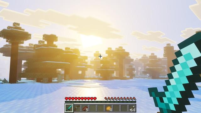 Screenshot of the Minecraft Bedrock Marketplace product Visuals Refined created by Cubed Creations.