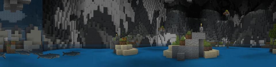Panorama of the Minecraft Bedrock Marketplace product Water Escape created by Cubed Creations.
