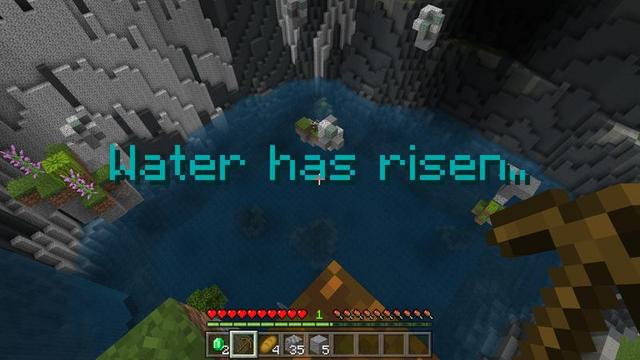Screenshot of the Minecraft Bedrock Marketplace product Water Escape created by Cubed Creations.