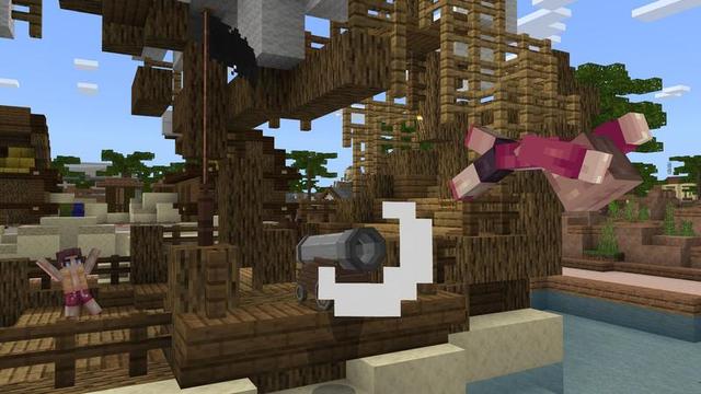 Screenshot of the Minecraft Bedrock Marketplace product Water Park (Pirates Island) created by Cubed Creations.