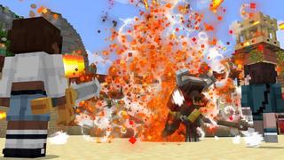 Screenshot of the Minecraft Bedrock Marketplace product Weapon Bundle created by Cubed Creations.