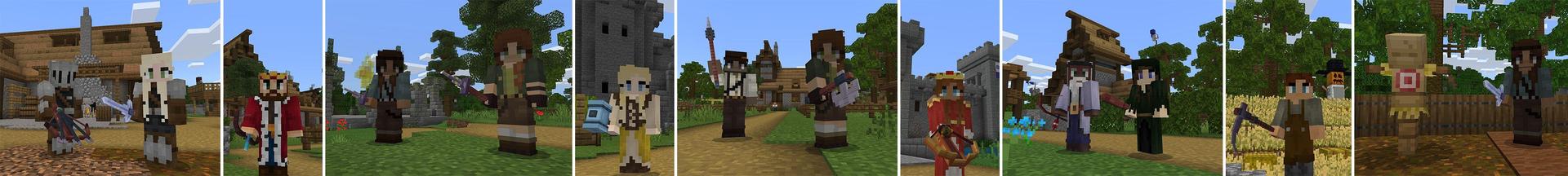 Panorama of the Minecraft Bedrock Marketplace product Weapons Extension Pack! created by Cubed Creations.