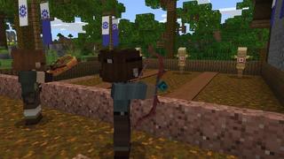 Screenshot of the Minecraft Bedrock Marketplace product Weapons Extension Pack! created by Cubed Creations.