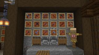Screenshot of the Minecraft Bedrock Marketplace product Weapons Extension Pack! created by Cubed Creations.