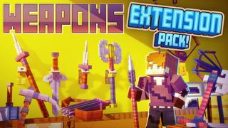 Thumbnail of the Minecraft Bedrock Marketplace product Pacote de Extensão de Armas! created by Cubed Creations.