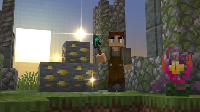 Screenshot of the Minecraft Bedrock Marketplace product Weapons Fusion Add-On created by Cubed Creations.