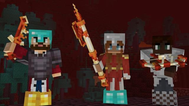 Screenshot of the Minecraft Bedrock Marketplace product Weapons Fusion Add-On created by Cubed Creations.