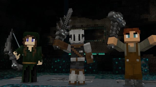 Screenshot of the Minecraft Bedrock Marketplace product Weapons Fusion Add-On created by Cubed Creations.