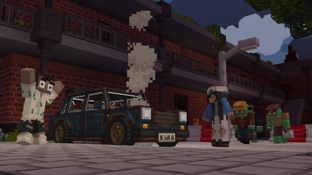 Screenshot of the Minecraft Bedrock Marketplace product Zombie Apocalypse created by Cubed Creations.