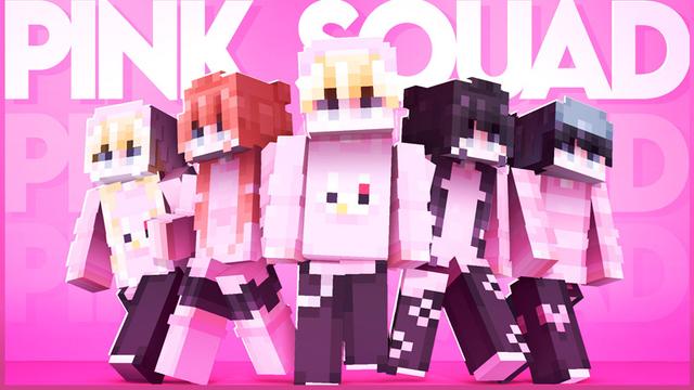 Thumbnail of the Minecraft Bedrock Marketplace product Pink Squad created by Cubeverse.