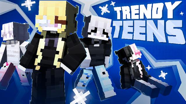 Thumbnail of the Minecraft Bedrock Marketplace product Trendy Teens created by Cubeverse.