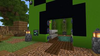 Screenshot of the Minecraft Bedrock Marketplace product Creeper Bunker created by Cubical.