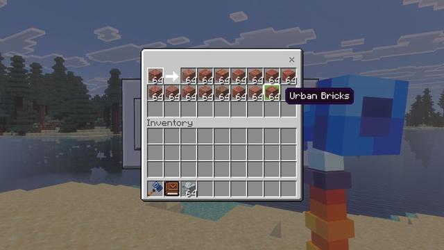 Screenshot of the Minecraft Bedrock Marketplace product Cubical's Chisel Add-On created by Cubical.