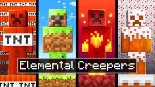 Thumbnail of the Minecraft Bedrock Marketplace product Elemental Creepers created by Cubical.
